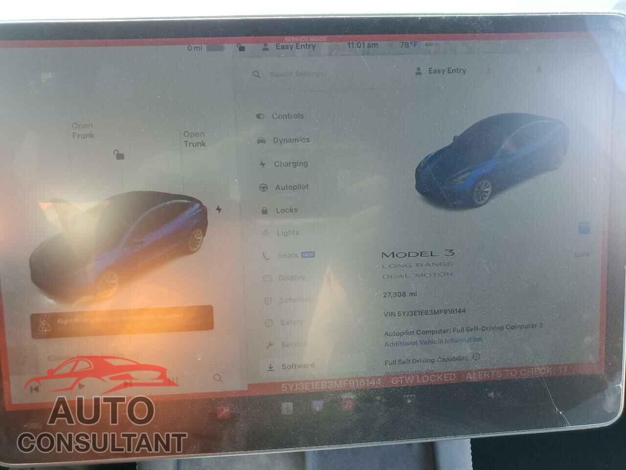 TESLA MODEL 3 2021 - 5YJ3E1EB3MF916144