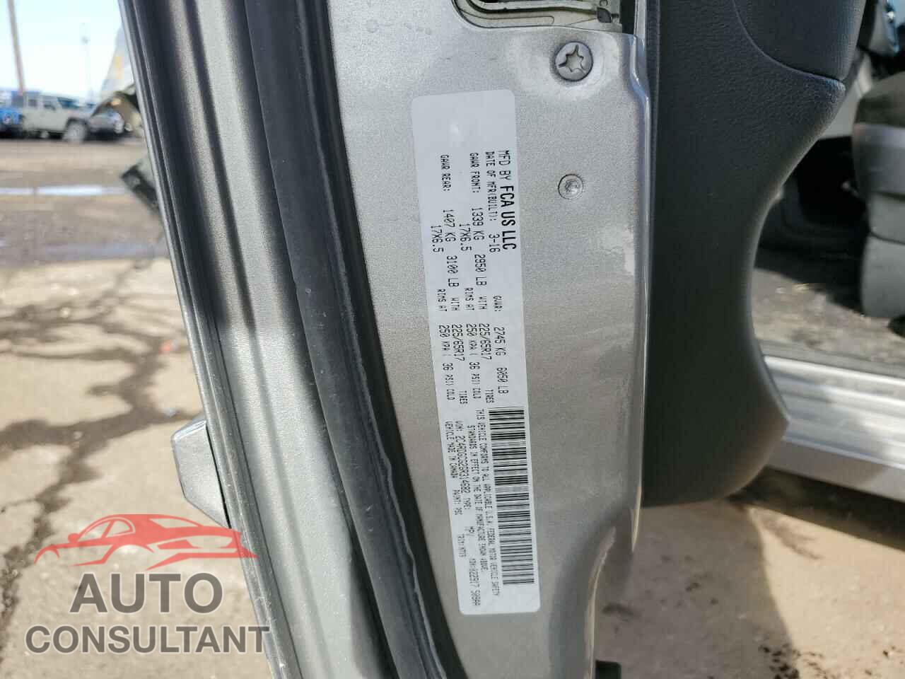 DODGE CARAVAN 2016 - 2C4RDGCG2GR314682
