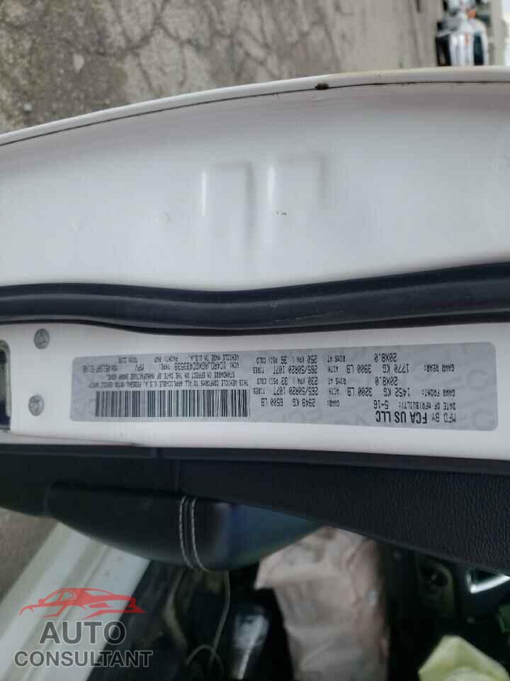 DODGE DURANGO 2016 - 1C4RDJAGXGC433539