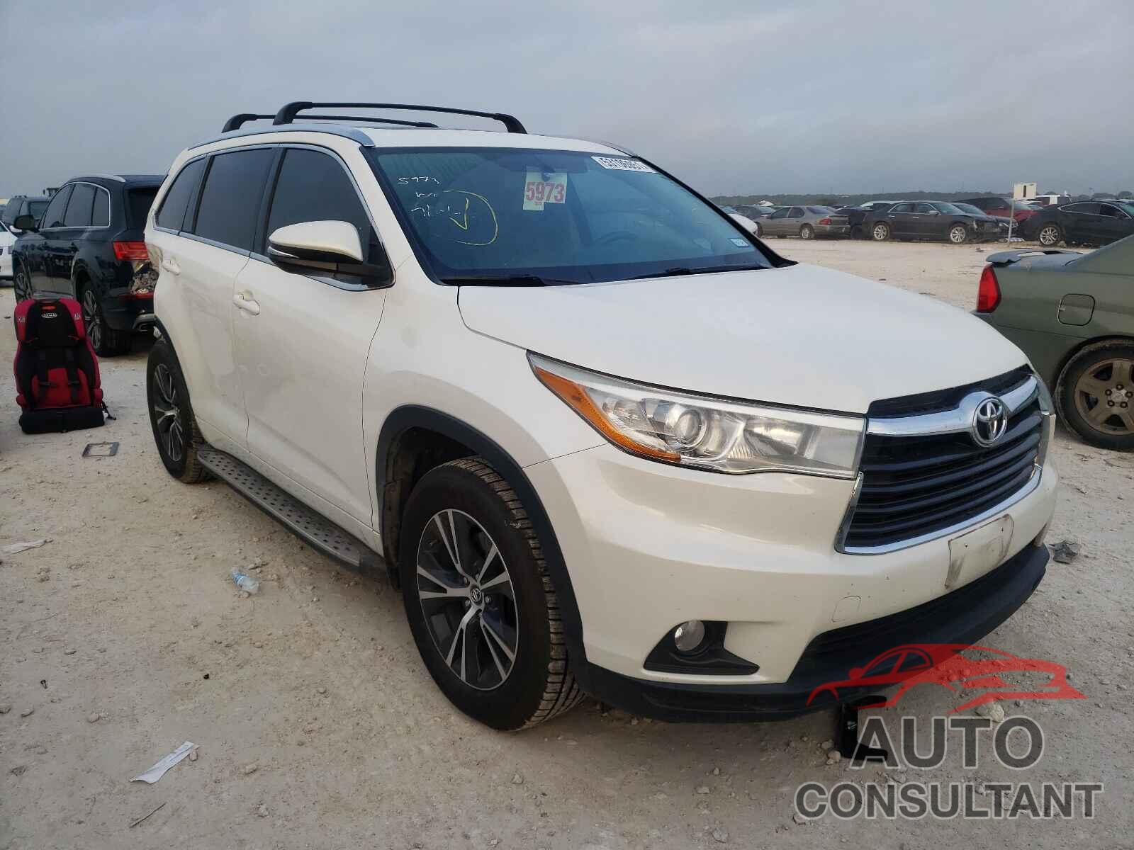 TOYOTA HIGHLANDER 2016 - 5TDKKRFH1GS163011