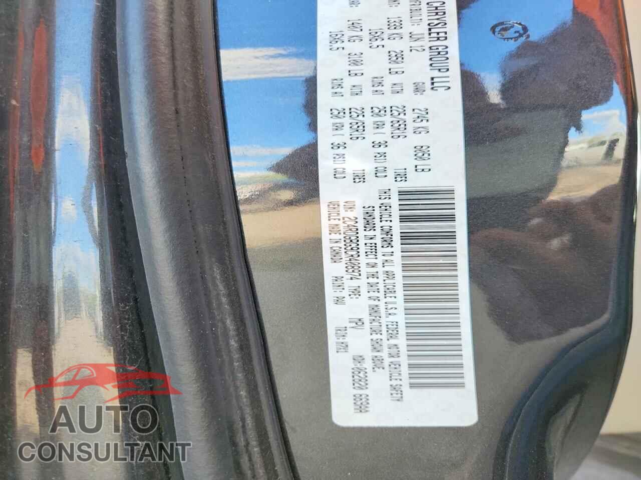 DODGE CARAVAN 2012 - 2C4RDGBG9CR408974