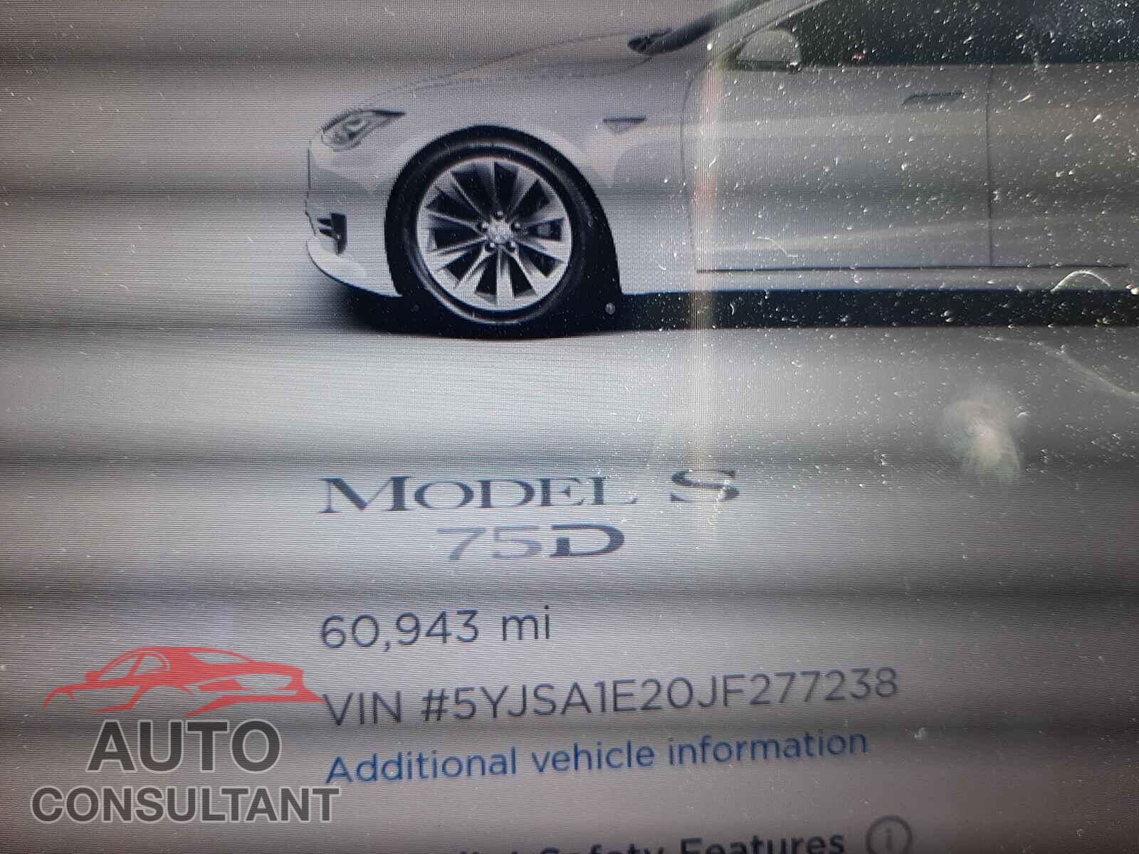 TESLA MODEL S 2018 - 5YJSA1E20JF277238