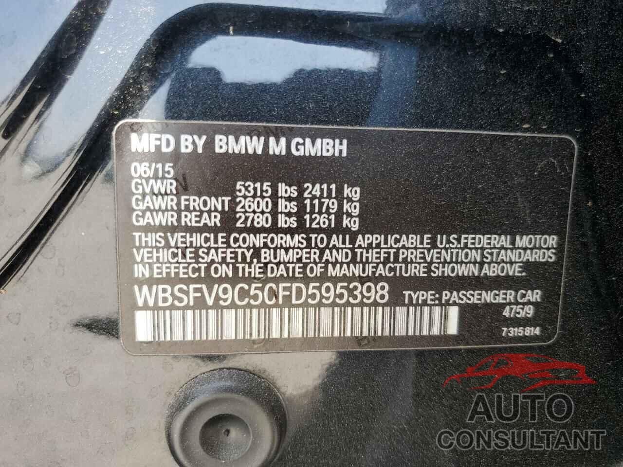 BMW M5 2015 - WBSFV9C50FD595398