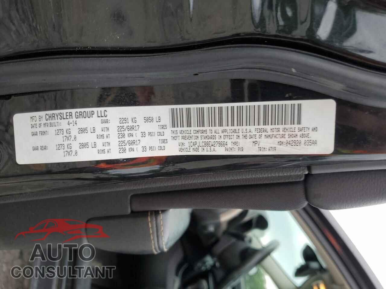 JEEP GRAND CHER 2014 - 1C4PJLCB8EW279664