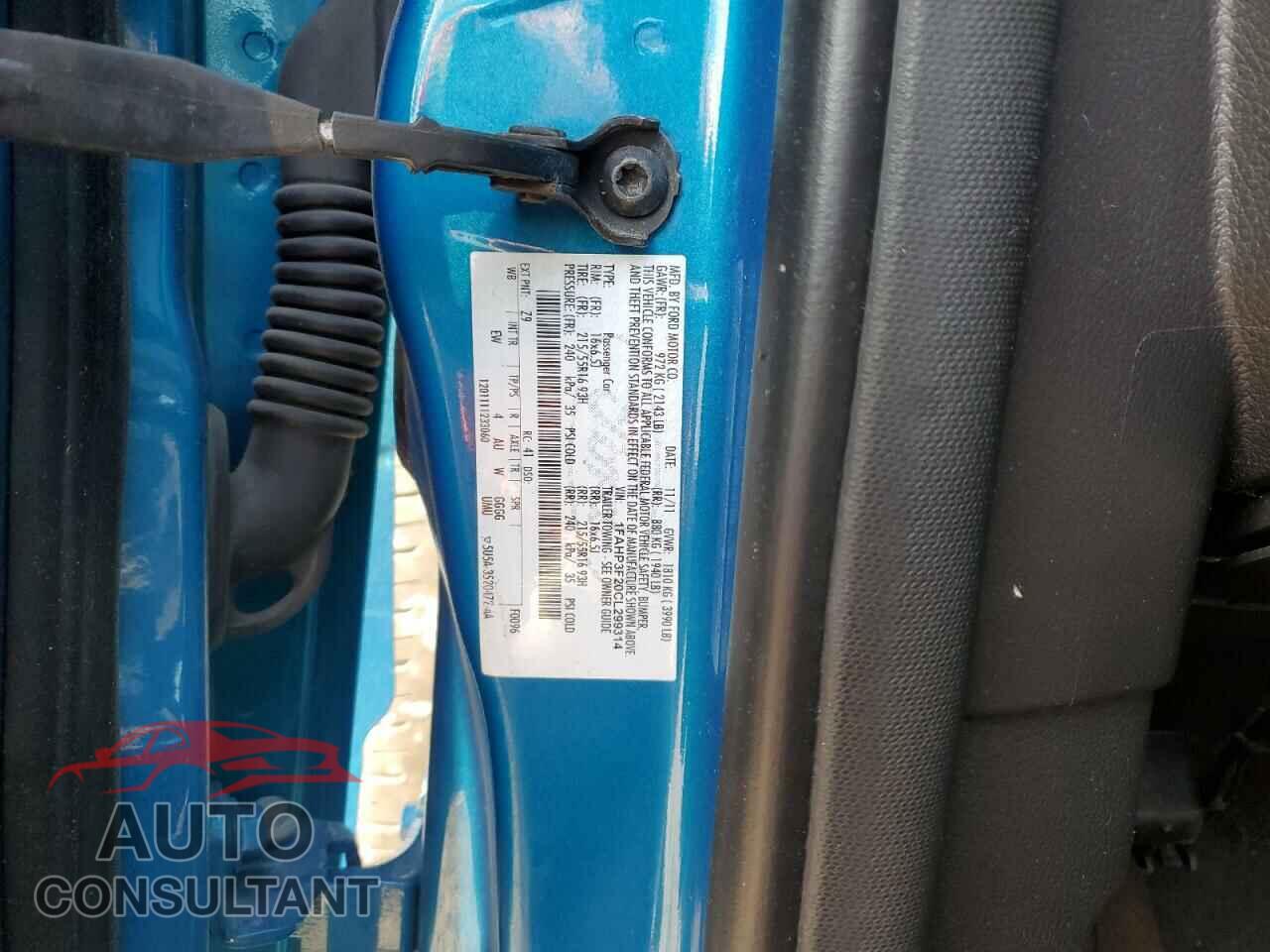 FORD FOCUS 2012 - 1FAHP3F20CL299314