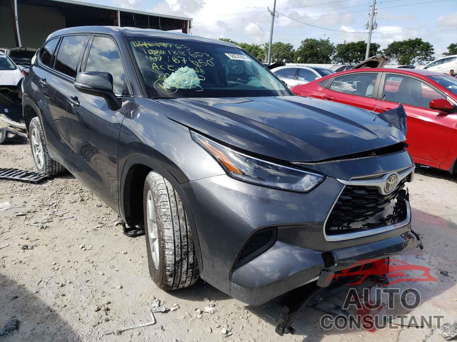 TOYOTA HIGHLANDER 2021 - 5TDCZRAHXMS035241