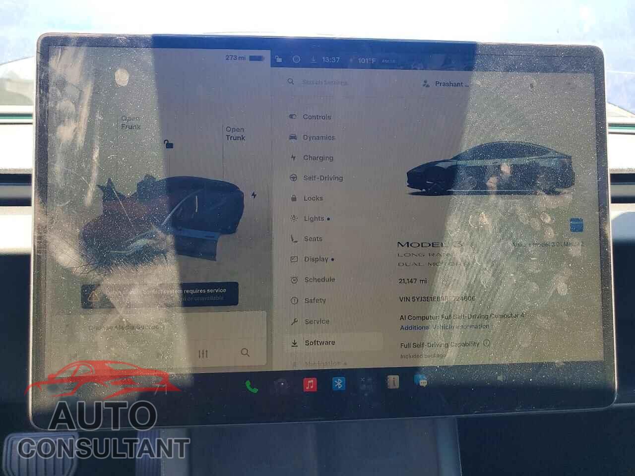 TESLA MODEL 3 2024 - 5YJ3E1EB9RF724606