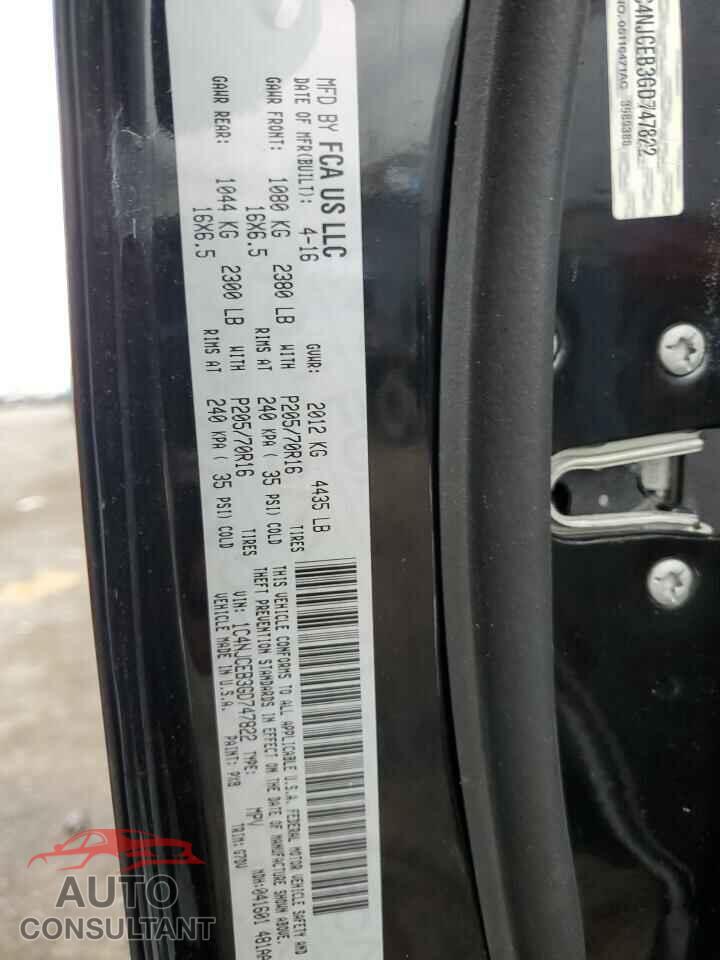 JEEP COMPASS 2016 - 1C4NJCEB3GD747822