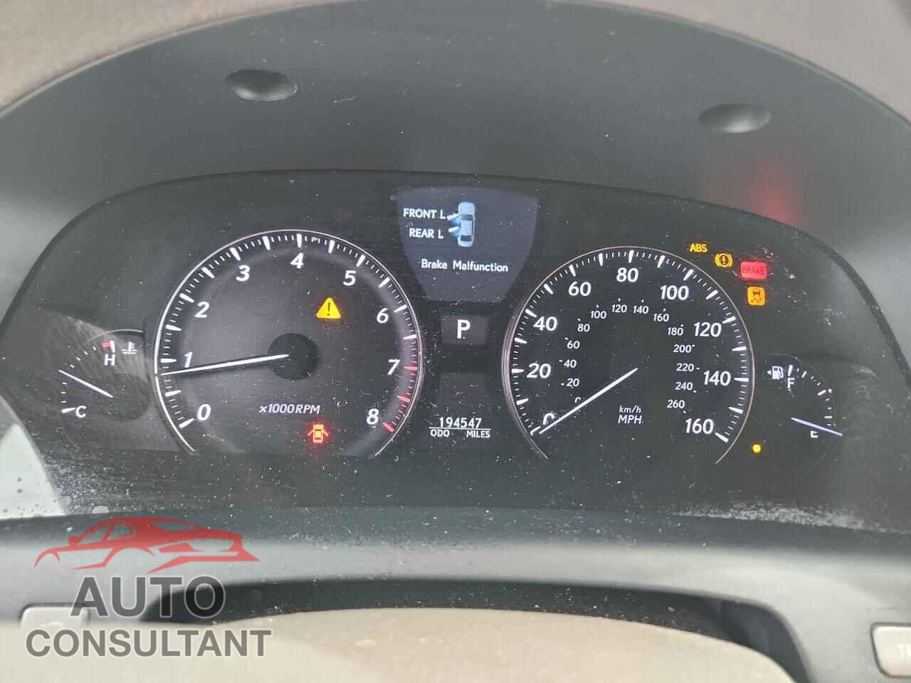 LEXUS LS460 2010 - JTHBL5EF9A5096093