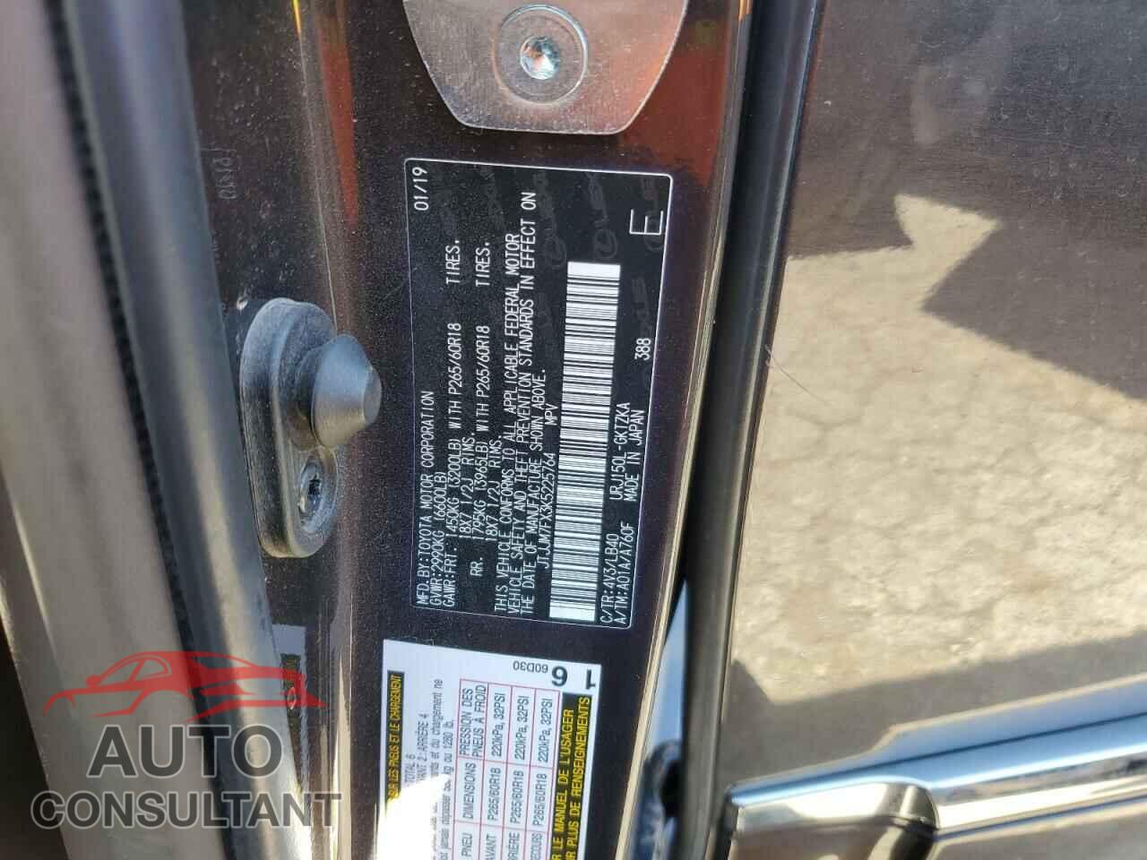 LEXUS GX 2019 - JTJJM7FX3K5225764