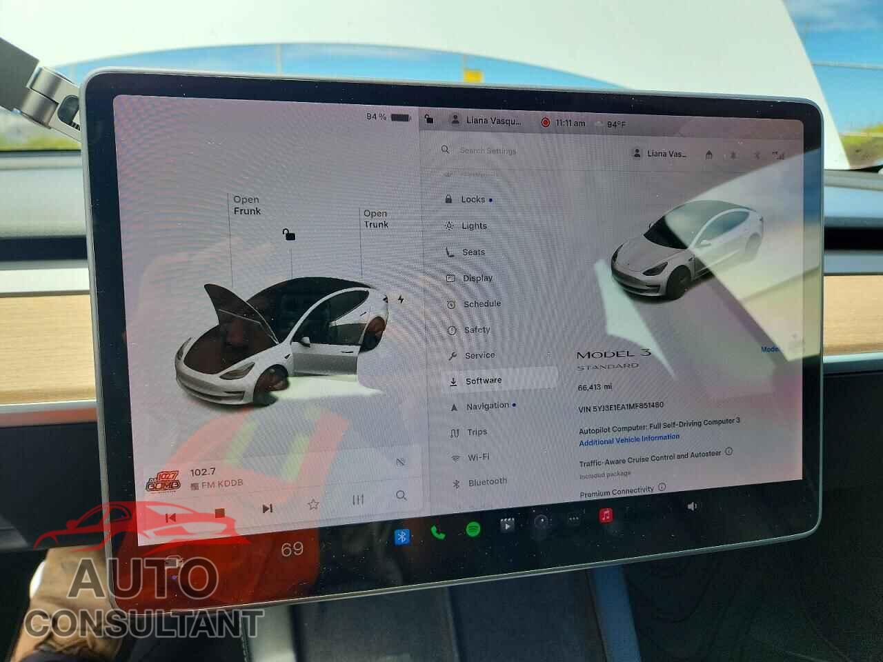 TESLA MODEL 3 2021 - 5YJ3E1EA1MF851480