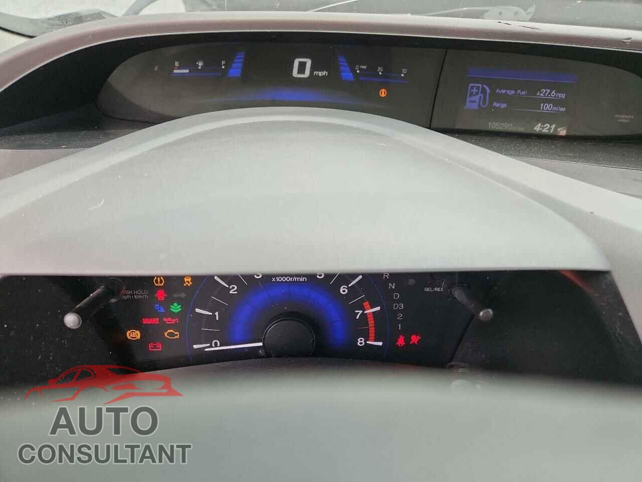 HONDA CIVIC 2012 - 19XFB2F50CE092029