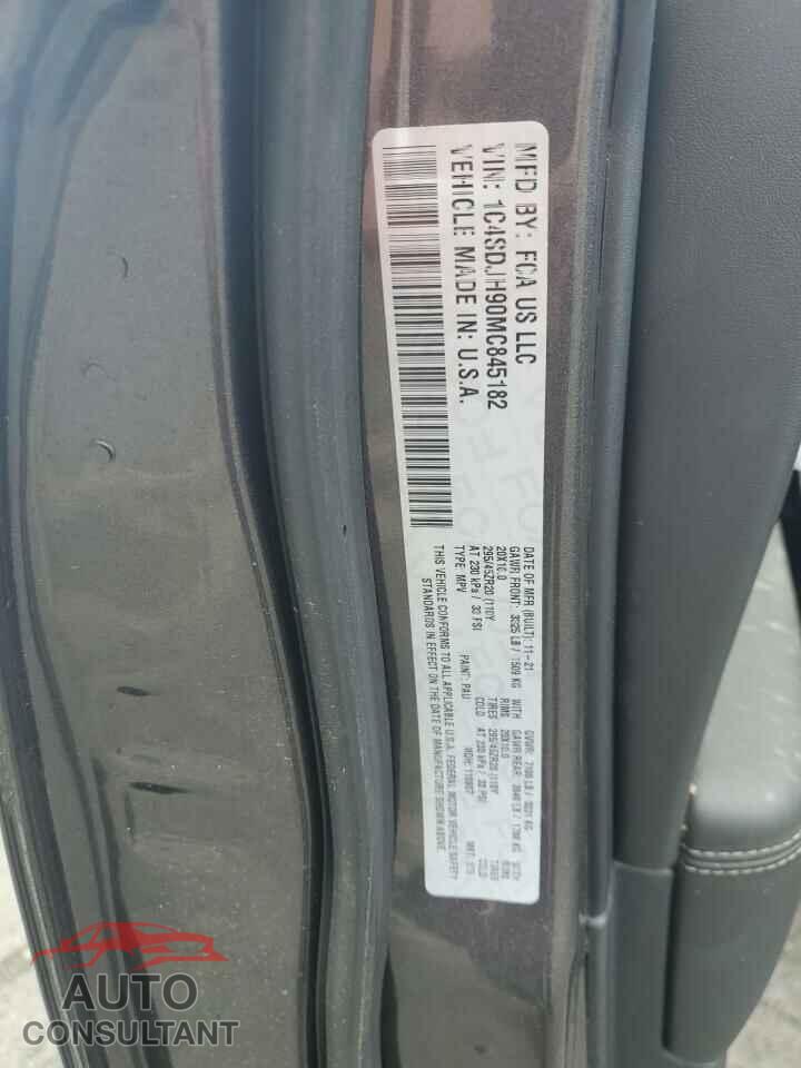 DODGE DURANGO 2021 - 1C4SDJH90MC845182