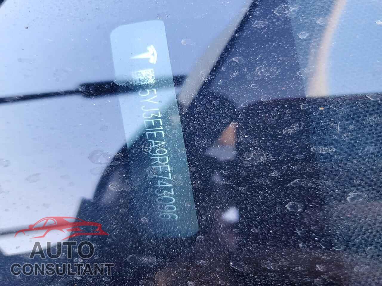 TESLA MODEL 3 2024 - 5YJ3E1EA9RF743096