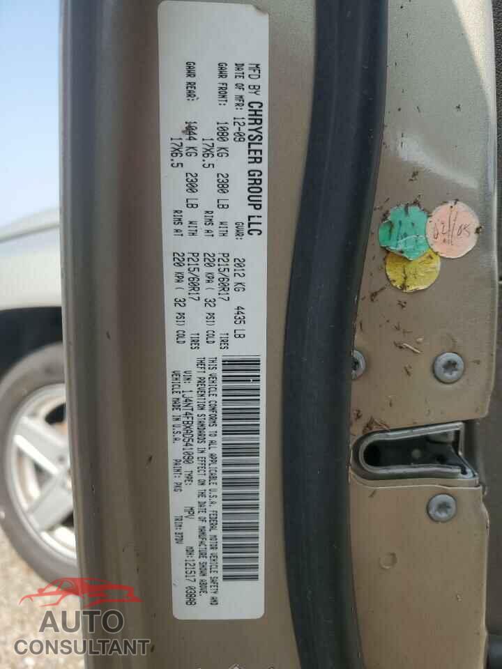 JEEP COMPASS 2010 - 1J4NT4FBXAD541090