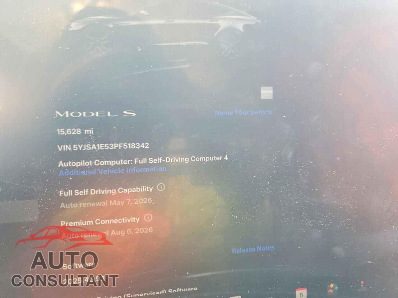 TESLA MODEL S 2023 - 5YJSA1E53PF518342