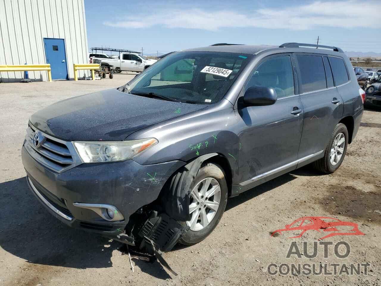 TOYOTA HIGHLANDER 2012 - 5TDBK3EH1CS154141