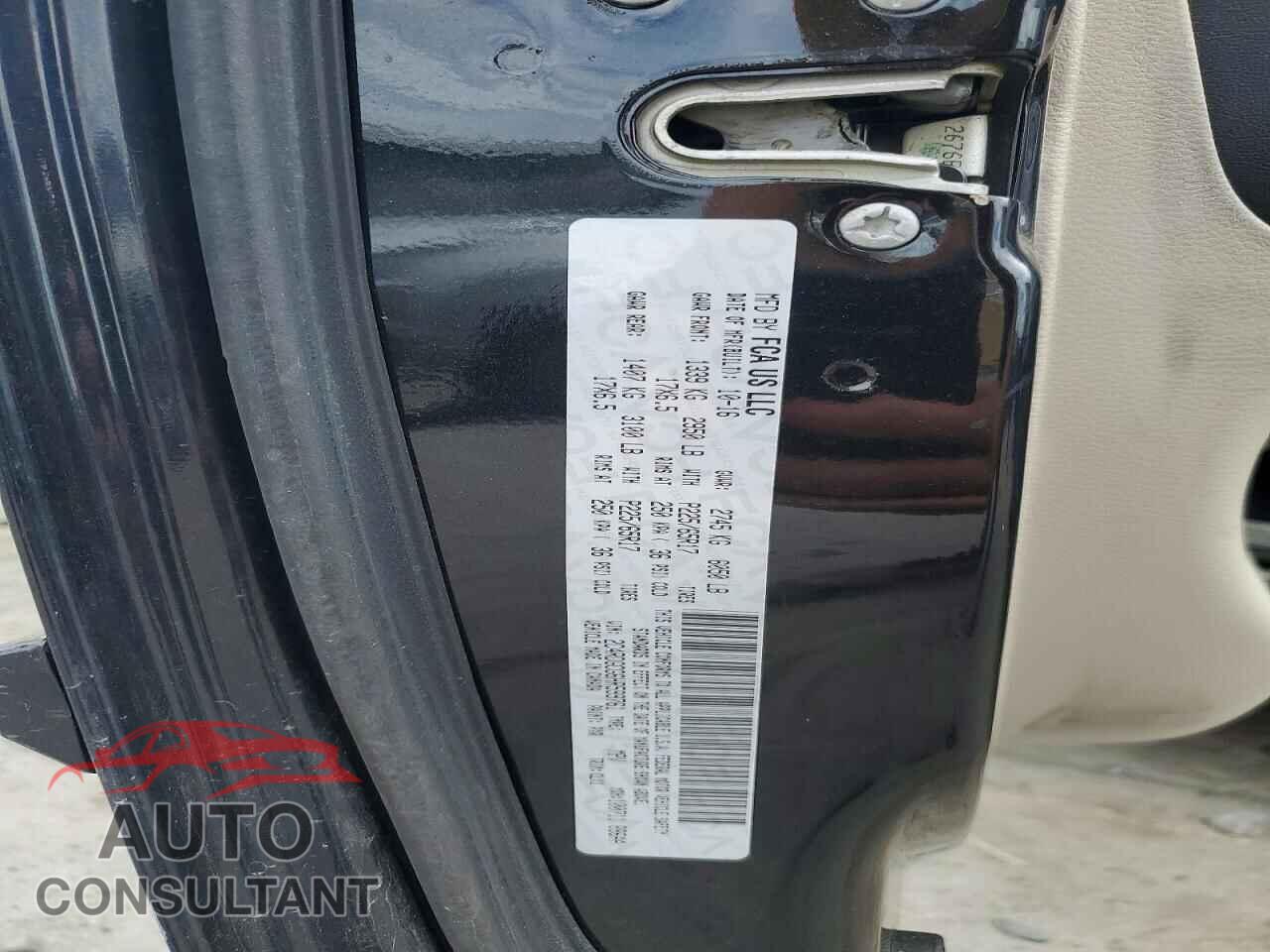 DODGE CARAVAN 2017 - 2C4RDGCG6HR599761
