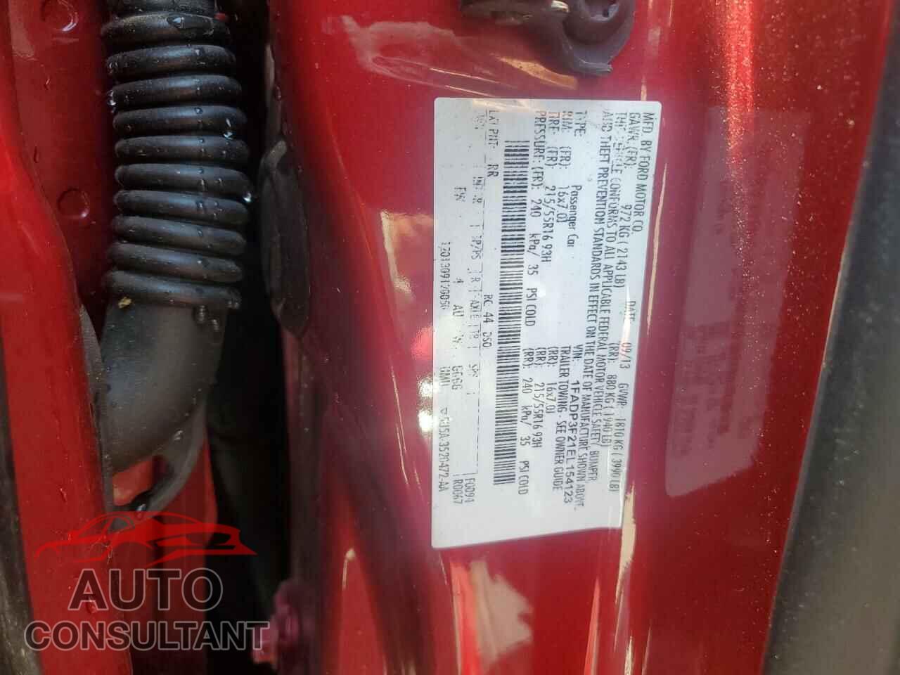 FORD FOCUS 2014 - 1FADP3F21EL154123
