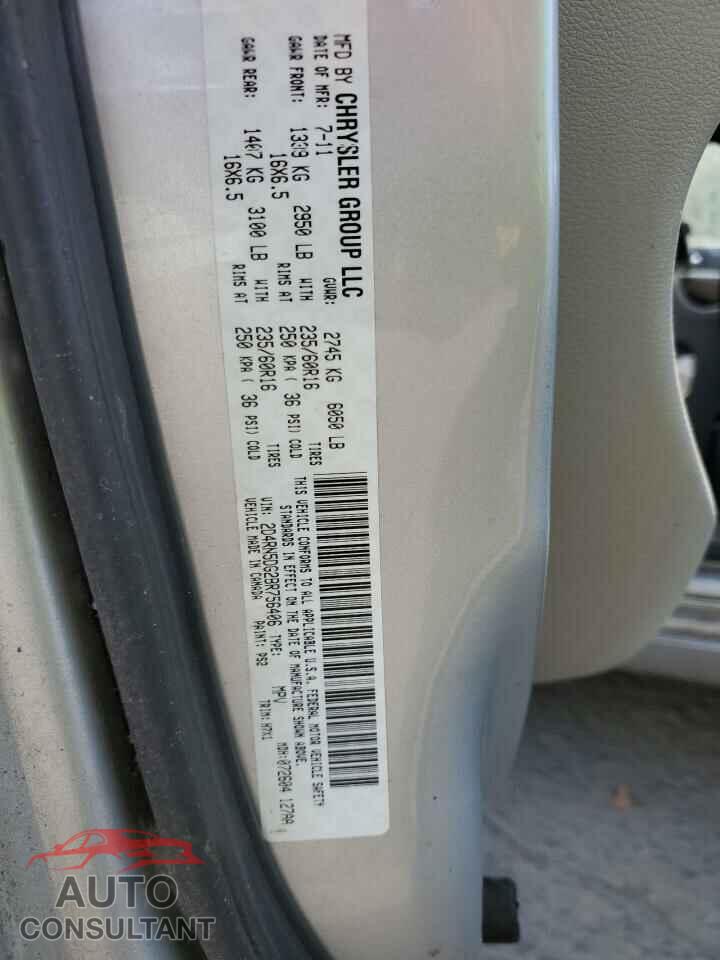 DODGE CARAVAN 2011 - 2D4RN5DG2BR756406