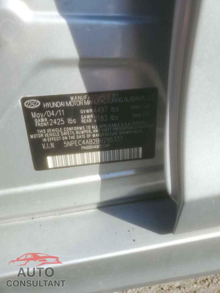 HYUNDAI SONATA 2011 - 5NPEC4AB2BH295337
