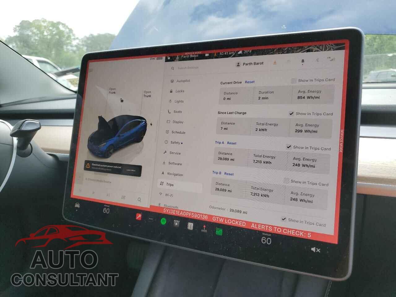 TESLA MODEL 3 2023 - 5YJ3E1EA0PF590136