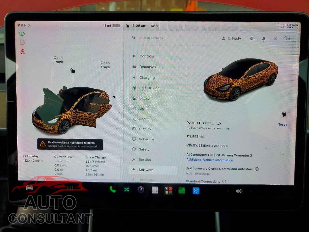TESLA MODEL 3 2020 - 5YJ3E1EA6LF800653