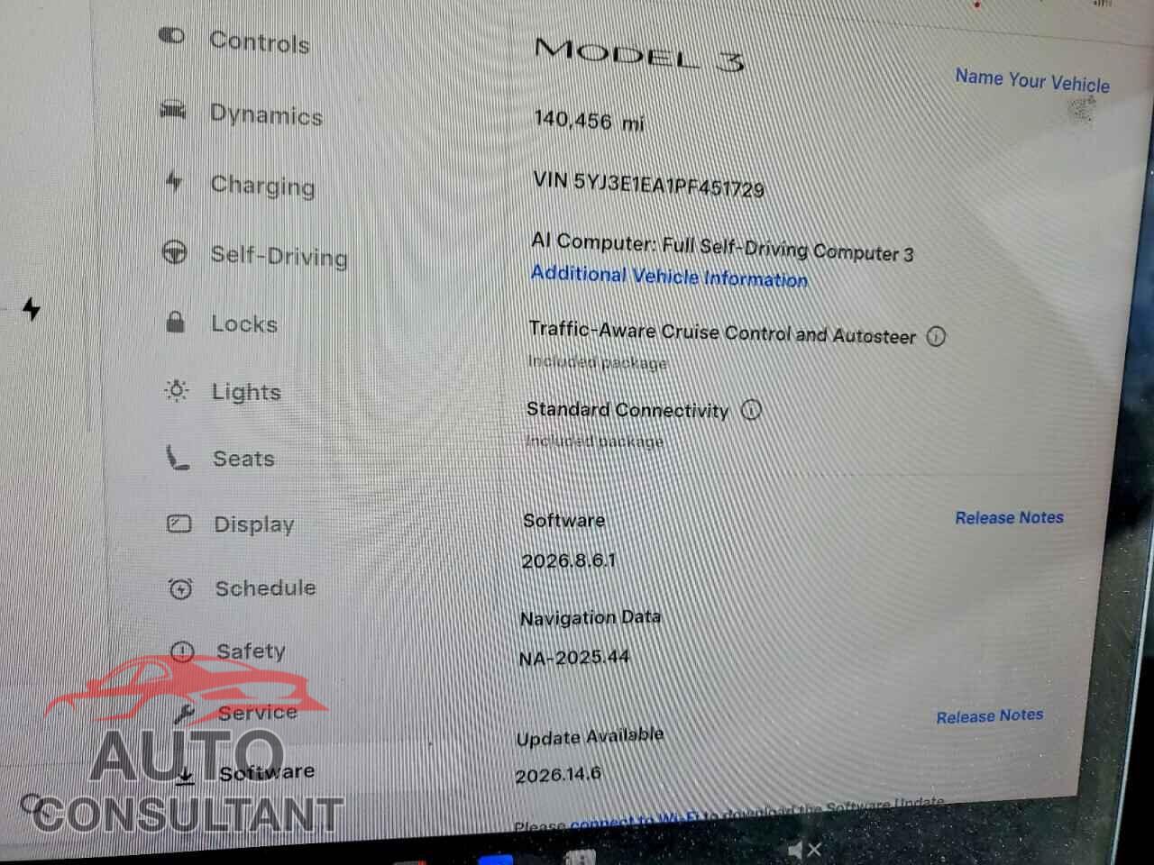 TESLA MODEL 3 2023 - 5YJ3E1EA1PF451729