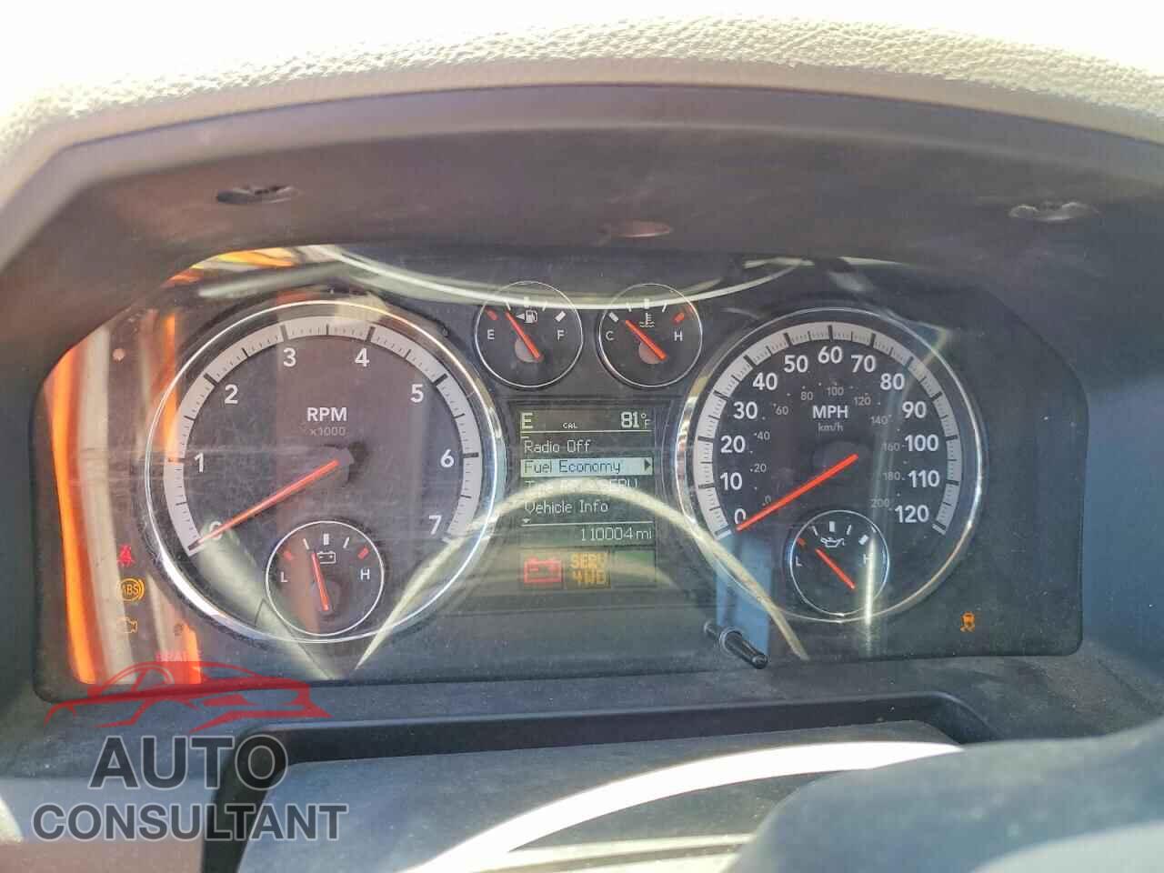 DODGE RAM 1500 2012 - 1C6RD7LT3CS126329