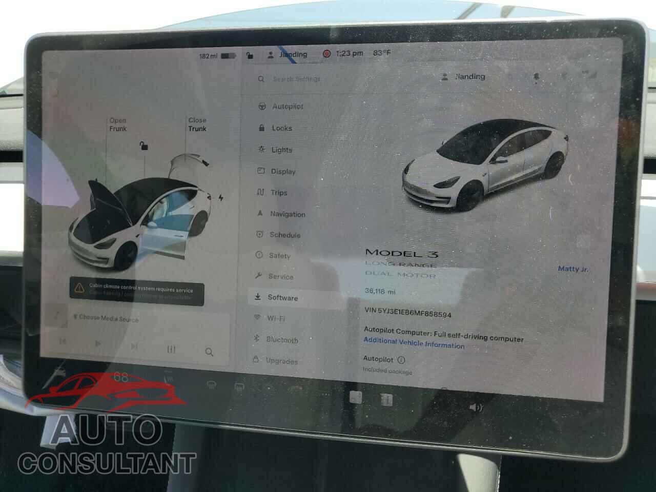 TESLA MODEL 3 2021 - 5YJ3E1EB6MF858594