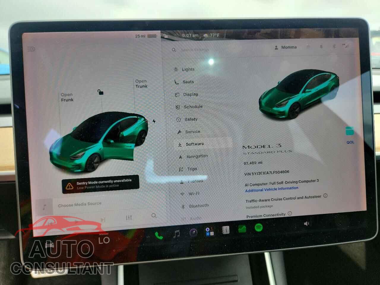 TESLA MODEL 3 2020 - 5YJ3E1EA7LF504606
