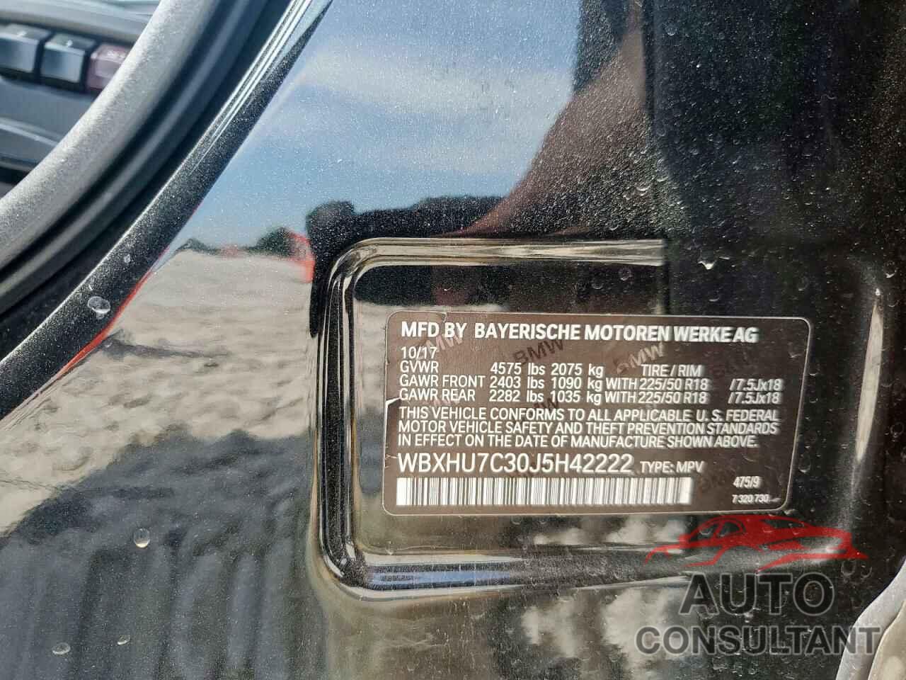 BMW X1 2018 - WBXHU7C30J5H42222