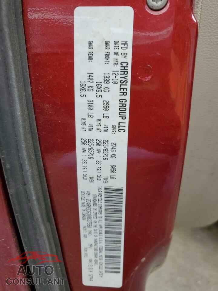 DODGE CARAVAN 2011 - 2D4RN3DG3BR637560
