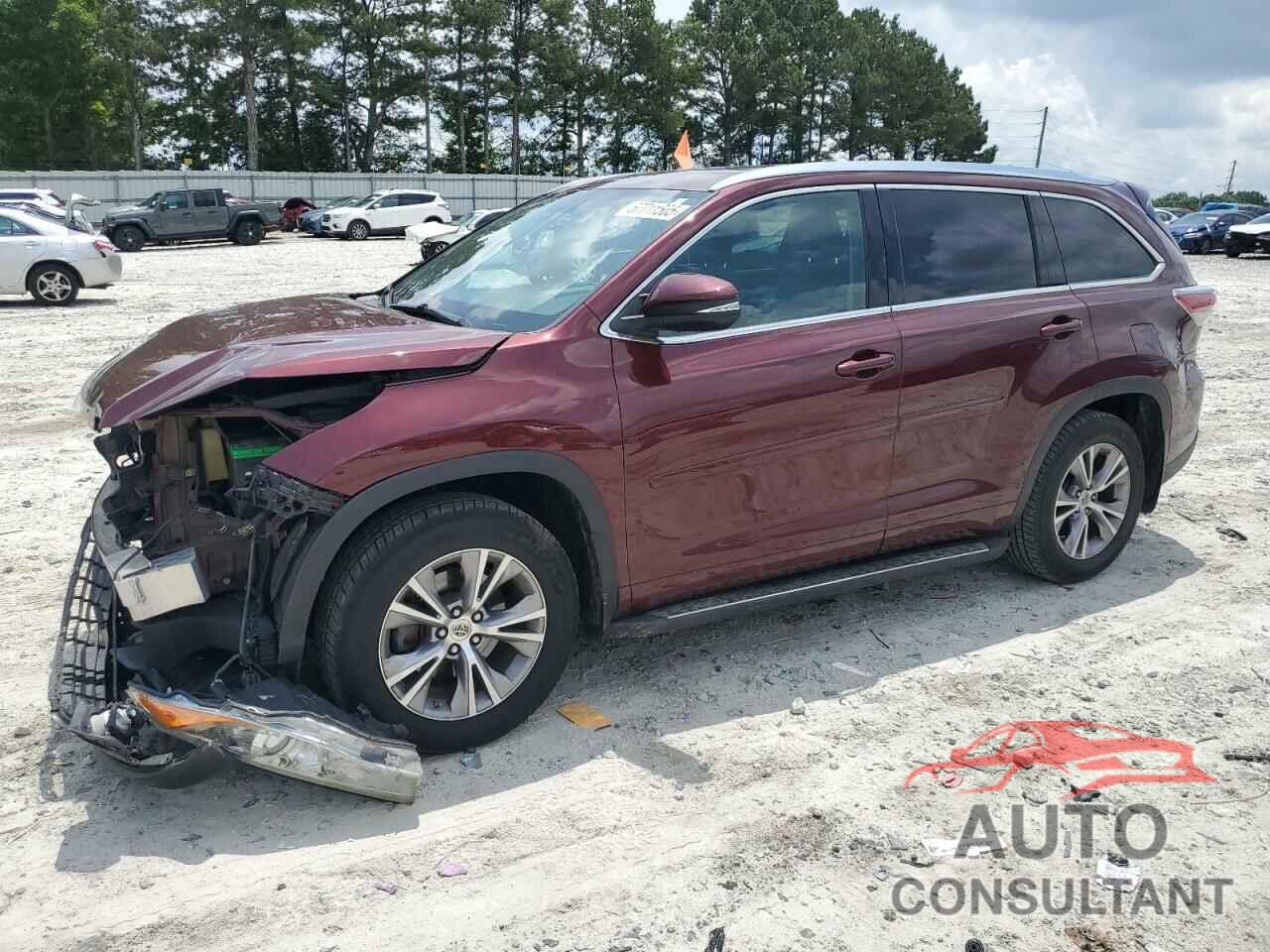 TOYOTA HIGHLANDER 2015 - 5TDJKRFH5FS076111