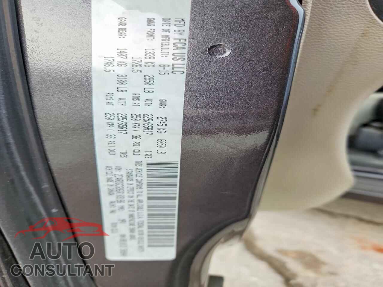 DODGE CARAVAN 2016 - 2C4RDGCG9GR103186