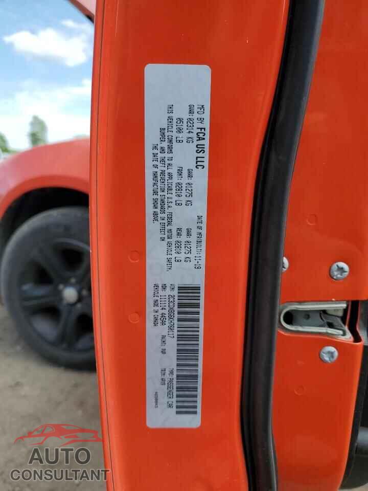 DODGE CHARGER 2019 - 2C3CDXBG6KH760117