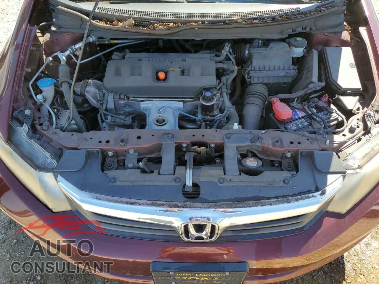 HONDA CIVIC 2012 - 19XFB2F54CE085794