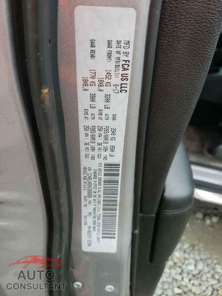 DODGE DURANGO 2017 - 1C4RDJAG9HC956620