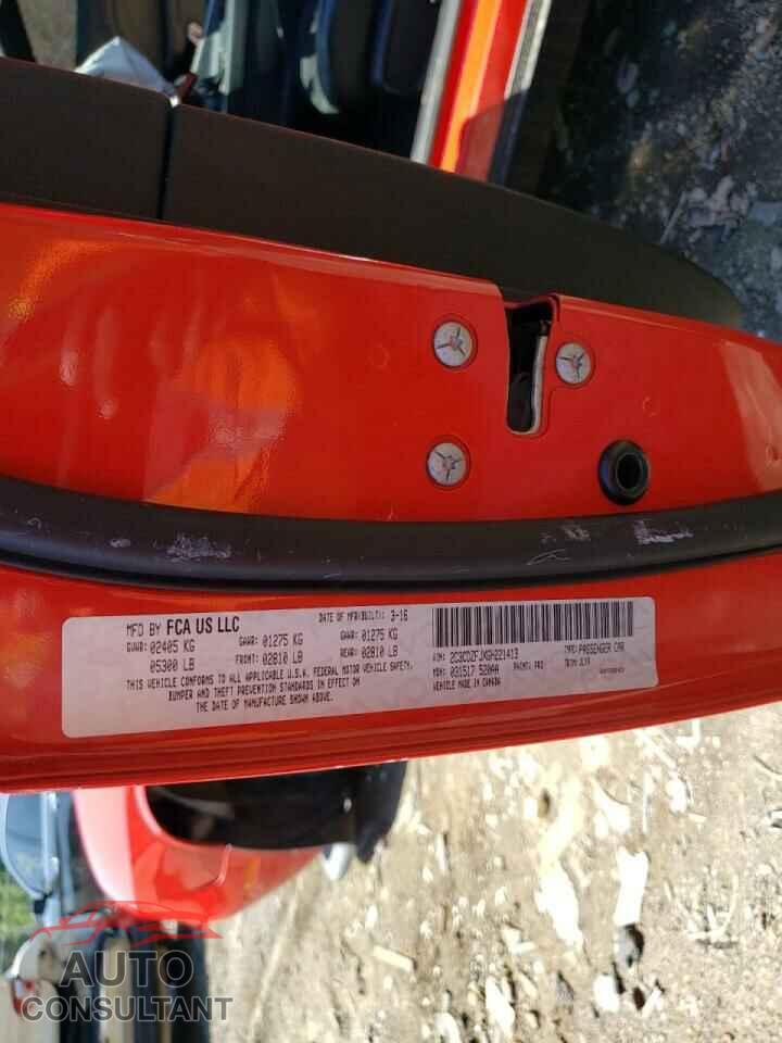 DODGE CHALLENGER 2016 - 2C3CDZFJXGH221413