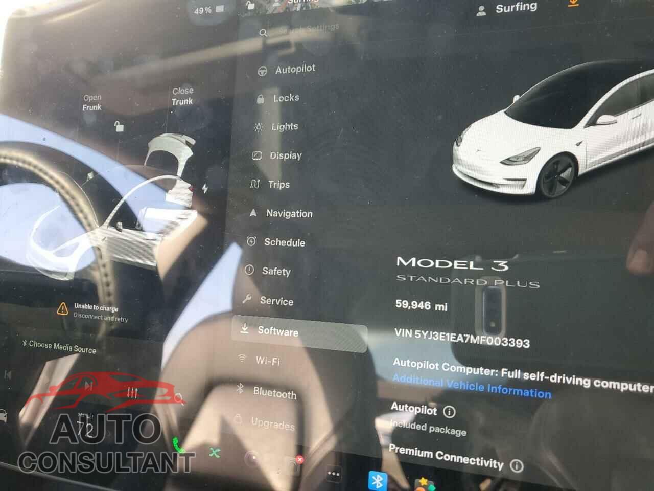 TESLA MODEL 3 2021 - 5YJ3E1EA7MF003393