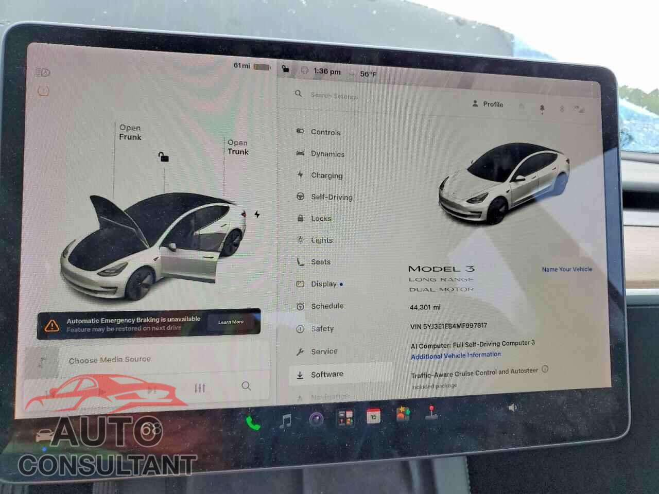 TESLA MODEL 3 2021 - 5YJ3E1EB4MF997817