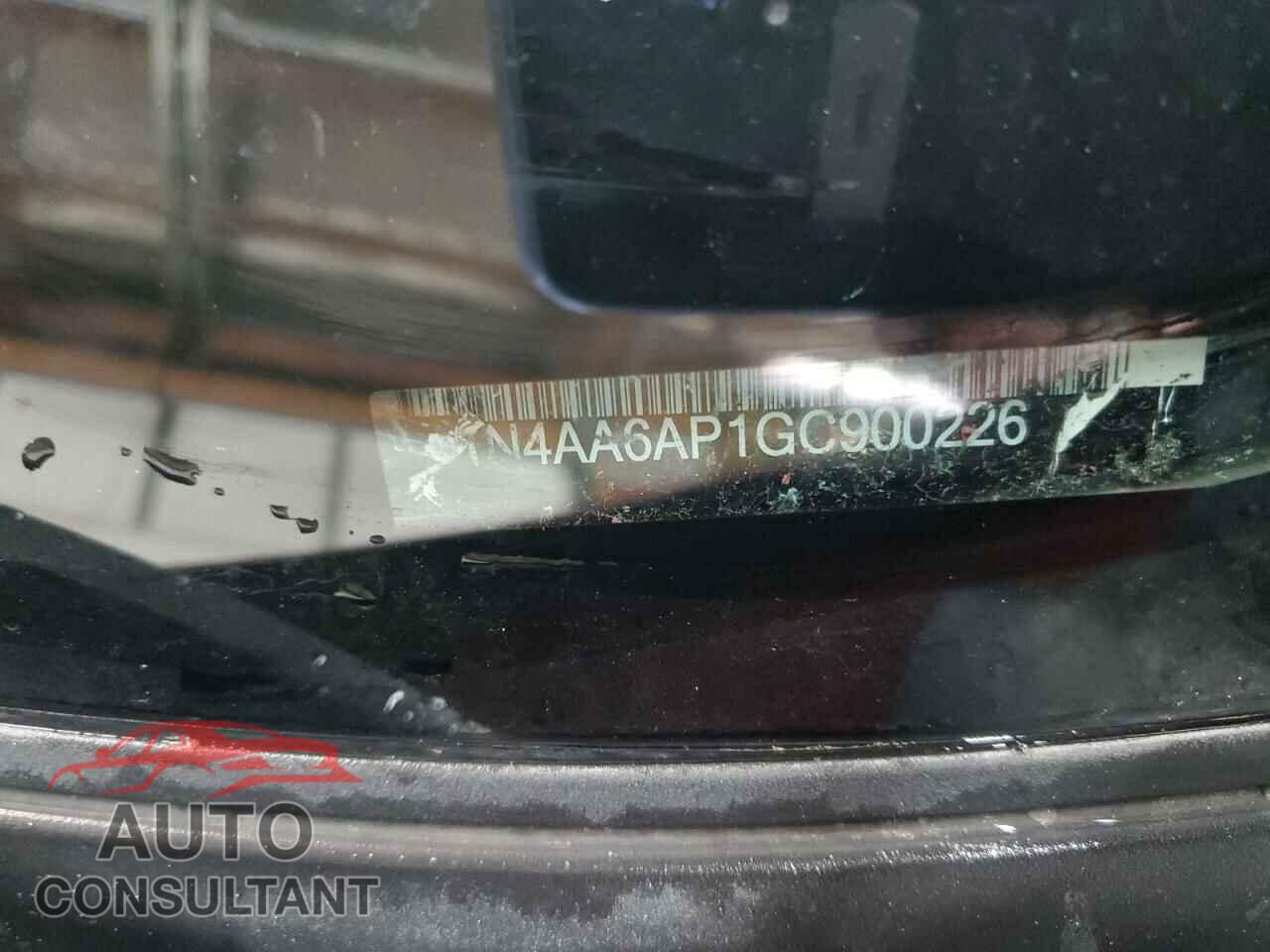 NISSAN MAXIMA 2016 - 1N4AA6AP1GC900226