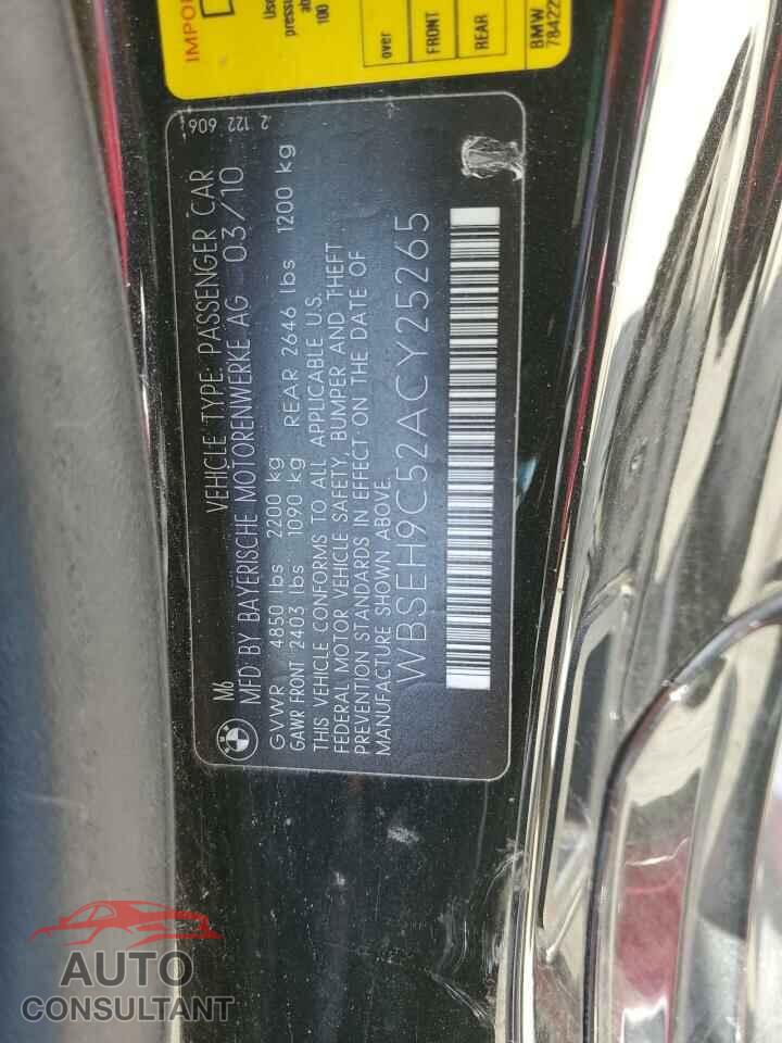 BMW M6 2010 - WBSEH9C52ACY25265