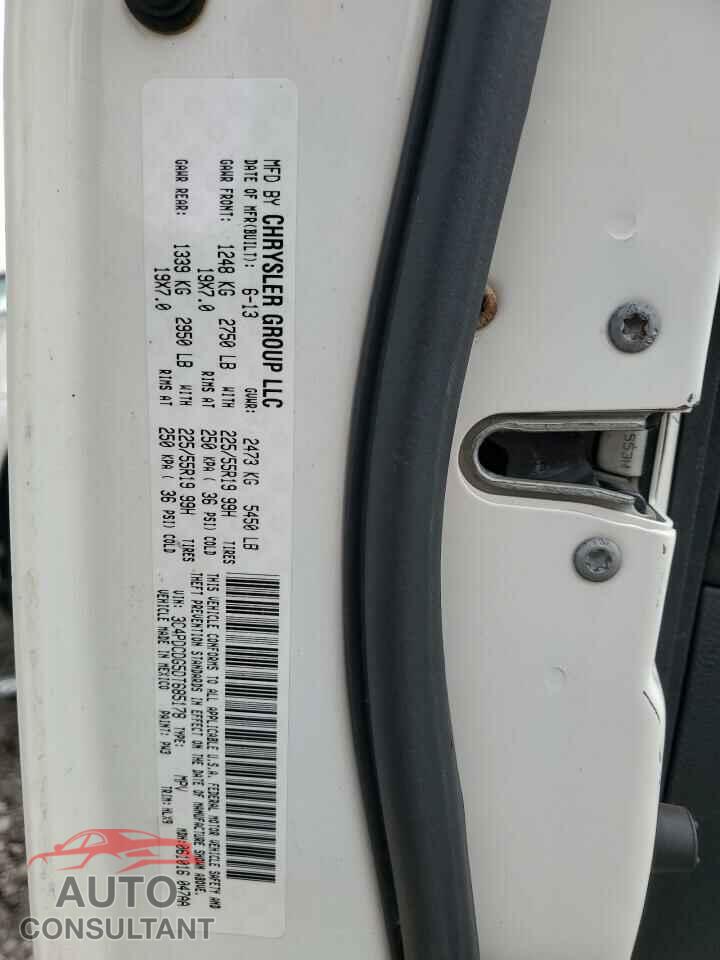 DODGE JOURNEY 2013 - 3C4PDCDG5DT685178