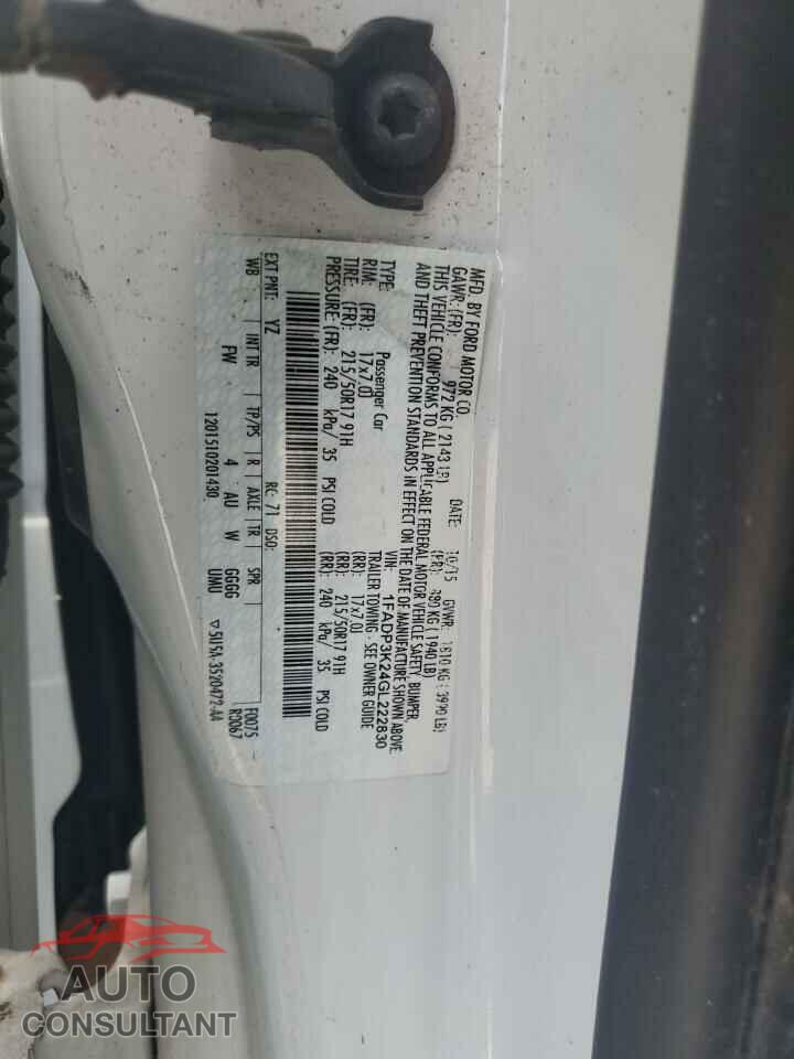FORD FOCUS 2016 - 1FADP3K24GL222830