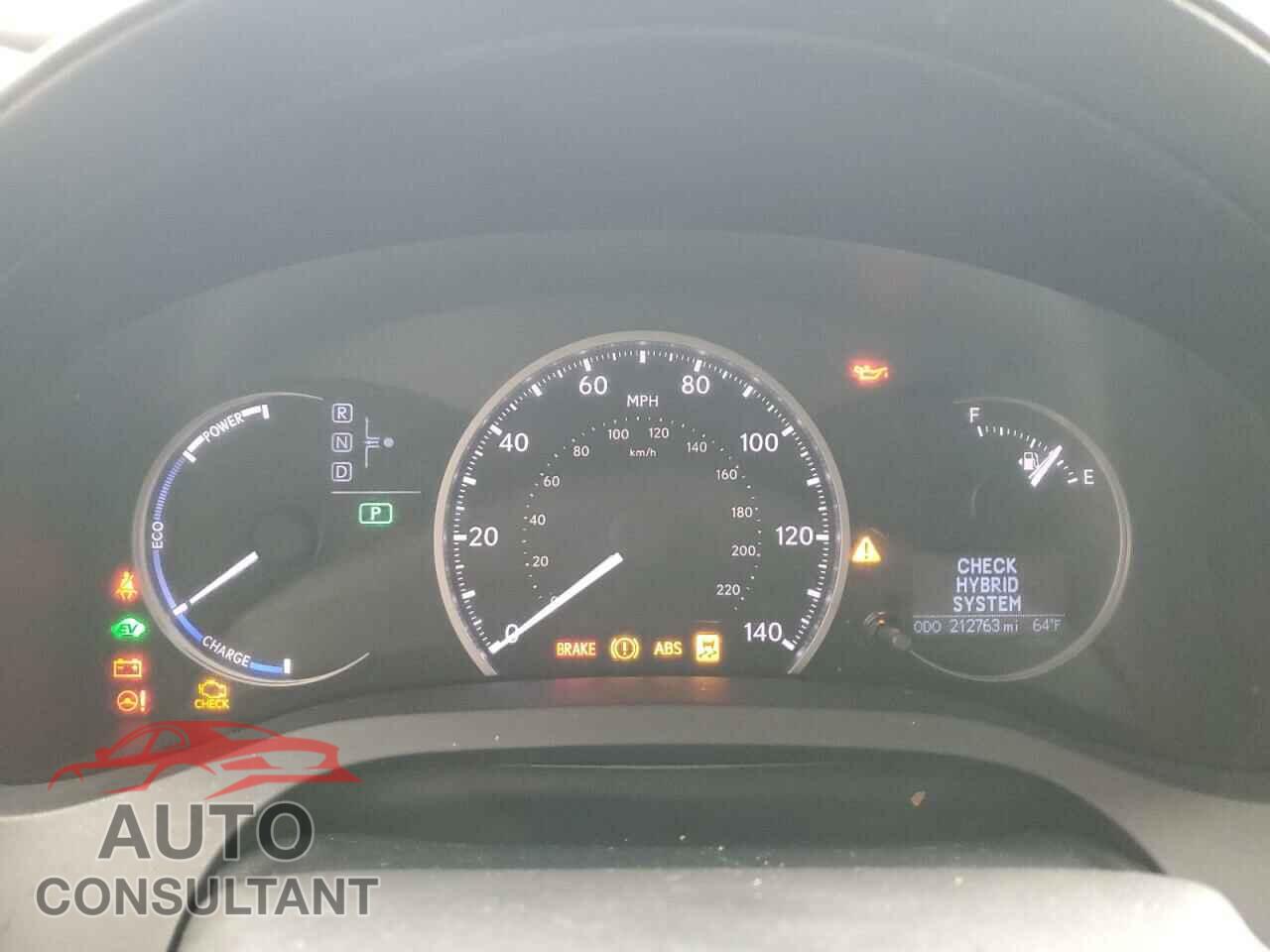 LEXUS CT 200 2012 - JTHKD5BH4C2084277