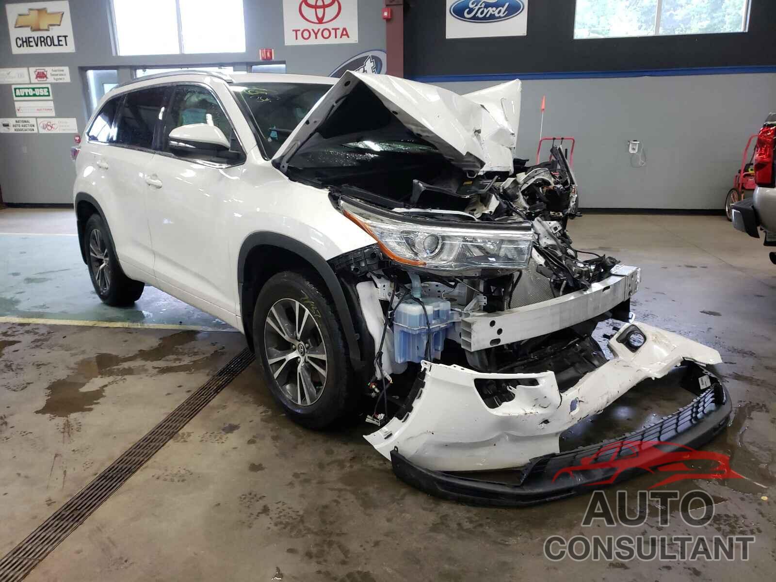 TOYOTA HIGHLANDER 2016 - 5TDJKRFHXGS315914