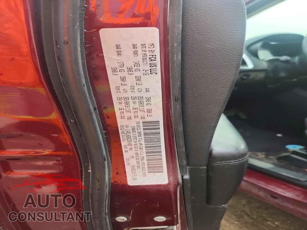 DODGE DURANGO 2016 - 1C4RDJAG8GC341409