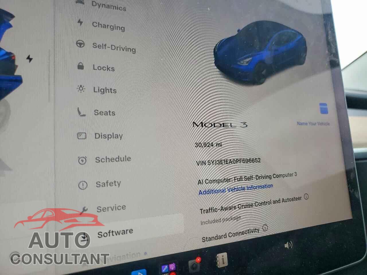 TESLA MODEL 3 2023 - 5YJ3E1EA0PF696652