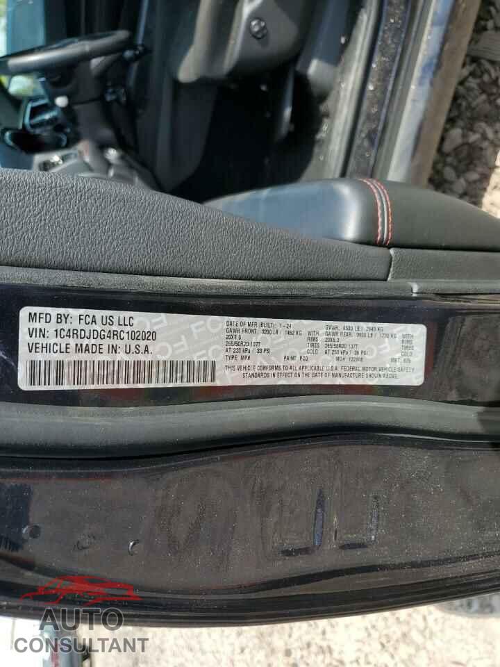 DODGE DURANGO 2024 - 1C4RDJDG4RC102020